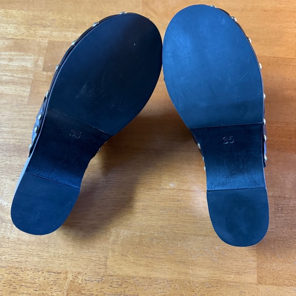 Porte & Paire Studded Low Heel Clogs, size 35, EUC - Picture 4 of 6